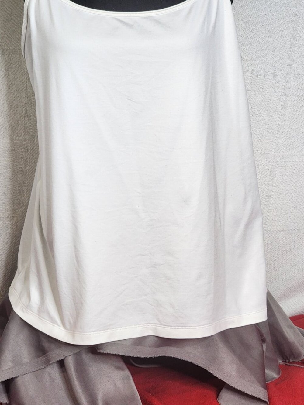 Lane Bryant Winter White Nylon Adjustable Span Spaghetti Strap Cami Top Sz 18/20 - Picture 5 of 16
